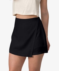 Tori Linen Wrap Skort